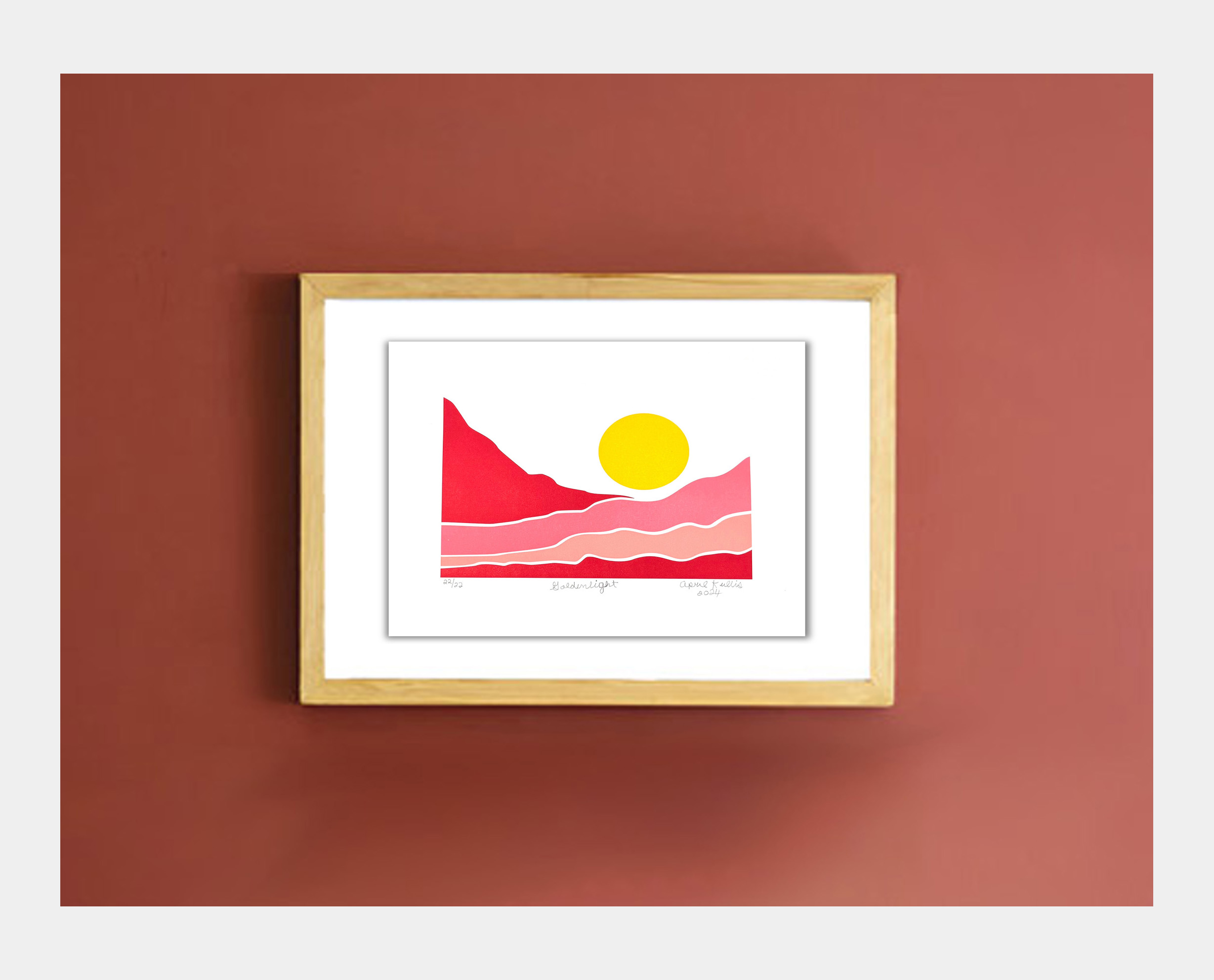 Exclusive Goldenlight Letterpress Print available at https://www.aprilkullis.com/print.html